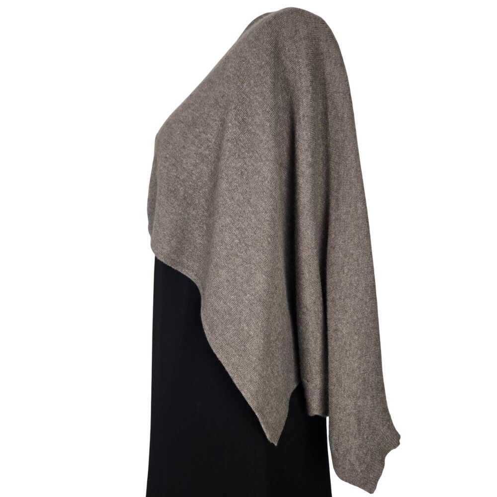 Vince Cashmere Knit Tan Taupe Shrug Sweater M Dolman Sleeve, Very good condition - Picture 4 of 9
